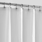 Extra Long Waterproof Fabric Shower Curtain Liner White 72x84