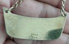  Tiffany Co  Sterling Silver   Gold Wash  Liquor Bottle Hang Tag W Chain 