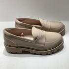 Sonoma Penny Loafers Girls Sz  3m Blush Lug Sole Vegan Leather Platform New