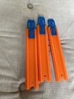 Hot Wheels Track Builder Set 7 Inch Lot Of 3 Straight Tracks And 3 Connectors