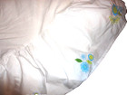 Pottery Barn Kids Bedskirt Ruffle White Applique Butterflies Crib Skirt Baby
