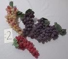 5 Stems Realistic Artificial Imitation Faux Fake Food Replica Fruit Grapes Props