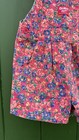 Oshkosh B gosh Girls 4t Pink Floral Denim Shorts Overalls Rare Made In Usa