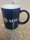 Msc Cruise Ship Coffee Mug Navy Blue With Logo