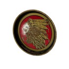 Vintage Original Iroquois Beer Indian Headdress Buffalo Ny Red Gold Brewery Tray