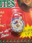 Vtg Nos Dazzle Lites Christmas Magnetic Light Up Pin magnet Santa Head