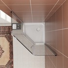 Sunny Shower Acrylic Shower Base 38  D X 38  W X 3  H White Corner Shower Pan