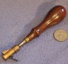 1868 Stamped Gomph Channeler Leather Craft Tool Brass With Rosewood Handle
