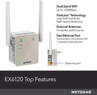 Netgear Wi-fi Range Extender Ex6120 - Coverage Up To 1500 Sq Ft And 25 Devices