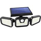 2 Pack Led Motion Sensor Solar Lights  outdoor Ip65 Waterproof Security Lamp