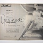 Vintage 1950s Penneys Gaymode Nylon Hosiery Ad Mod Fashion 2 Page Lingerie