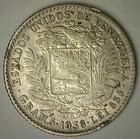 1936 Venezuela Bolivar Silver Coin Circulated Extra Fine