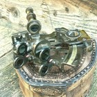 Brass Nautical Navigators  Delight  4 5  Large Sextant In Genuine Leather Box