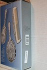 Godinger Silver Plated 3 Pc Dresser Set Vanity Mirror Brush Comb Vtg 1980 s