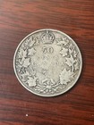 1917 Canadian 50 Cent Silver Coin Vg George V Vintage Sterling Half Dollar