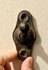 Antique Black Brown Cast Iron Rusted Wall-mounted Hook With Rustic Finish