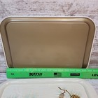 Metal Serving Tray Set Of 6 Pinecone Design 14 5    Rustic Cabin Mcm Vintage 