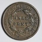 1828 13 Stars Classic Head Half Cent Choice Vf E517 Kfa