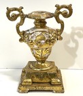 Antique Late 18th Or 19th Century French Italian Gilt Wood And Metal Alter Urn