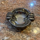 Vintage Mid Century Modern Heavy Smoked Glass Ashtray 1960s Mcm Murano Style