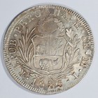 1835 Peru 8 Reales - 90 3  Silver