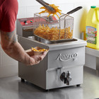 15 Lb  Electric Deep Fryer Commercial Countertop Basket French Fry Medium-duty