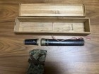 Antique Japanese Tanto Short Koshirae Set W Box  Tsuba Samurai Katana From Japan
