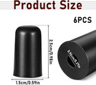 Cello Endpin Rubber Tips - 6 Pcs Slipstop Holders For Stability And Protection