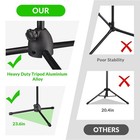 360   Rotating Microphone Stand Dual Mic Clip Boom Arm Foldable Tripod Holder