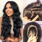 Loose Wavy 5x5 Silk Base Full Lace Human Hair Wig Glueless Silk Top Lace Wig