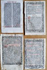 7 Early Printed Post Incunable Leaves  h  - 1487 1550