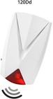 Qwork Power Failure Alarm  118 Db Loud Siren With Led Light  4 Pack  White 