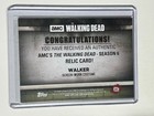 2017 Topps The Walking Dead Season 6 Walker Screen Worn Costume Relic Card 
