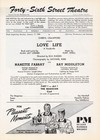 Nanette Fabray  love Life  Alan Jay Lerner   Kurt Weill 1949 Broadway Playbill