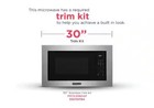 2 2 Cu Ft 24 In Electric Built-in Microwave With Sensor Cook In Stainless Steel