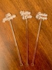25 Personalized Drink Stirrers   Custom Stir Sticks   Last Name Swizzle Sticks
