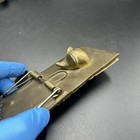 Vintage Solid Brass Cant Miss Rat Mouse Paper Clip Desk Decor Paperweight