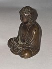 Antique Late 19th early 20th Century Japanese Bronze Buddha