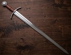 Handmade Carbon Steel Blade Battle Ready Medieval Sword   Viking Sword Camping