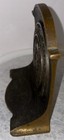 Vintage Bookend University Of Michigan 1817 Crest Solid Brass  4 2 Lbs  -1940 s