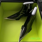 Chelsea Short Tube Ankle Boot Women s Metal Iron Head High Heel Extra Pointy Toe