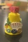 Las Vegas Casino Dice Top Gambling Theme Souvenir Thimble Roulette 777 Vintage
