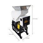 Slow-speed Machine Side Shredder Edge   trimming Crusher Granulator 220v 2 2kw