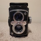 Yashica-mat 6x6 120 Tlr Camera Copal Mxv Yashinon 80mm F3 2 3 5 Lenses W  Case