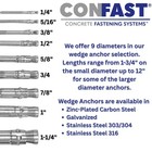Wedge Anchor Zinc Plated  box Of 10 