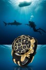 Invicta Pro Diver Scuba 6981 Chronograph Black Gold Polyurethane 48mm Watch New