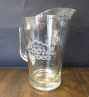 Vintage Coors Rodeo Glass Pitcher 9    Cowboy Bullrider Western Beer Barware Rare 