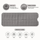 40x16inch Bathtub Mats Suction Cups Non Slip Shower Mat  black  Anti Mold Mat