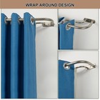 Brushed Nickel Double Curtain Rods 84-120 Inches 1  Front 5 8  Back