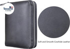 Genuine Leather Credit Card Holder Case Rfid Travel Passport Wallet